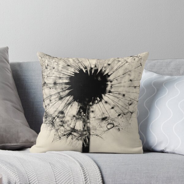 Item preview, Flower photography - Dandelion - silver floral print designed and sold by Ingrid Beddoes Photography.
