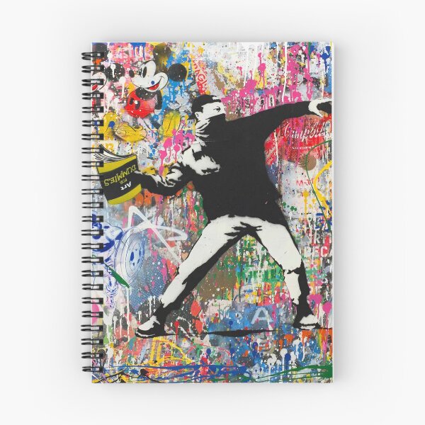 Item preview, Book Thrower Pop Art Graffiti Mashup Banksy designed and sold by WE-ARE-BANKSY.