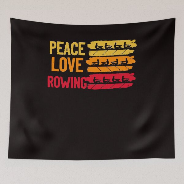 Item preview, Peace Love Rowing Rowboat Water Sports Sculling Paddling designed and sold by TomGiantDesigns.