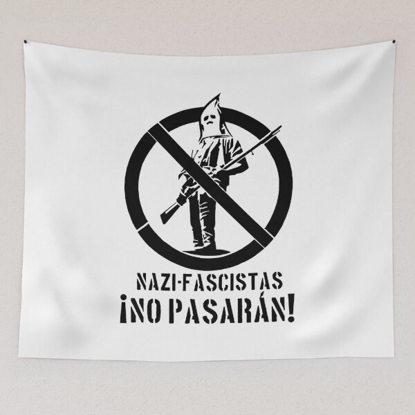 Item preview, Nazis _amp_ Fascists, NO PASARAN   designed and sold by AngelchicStore.