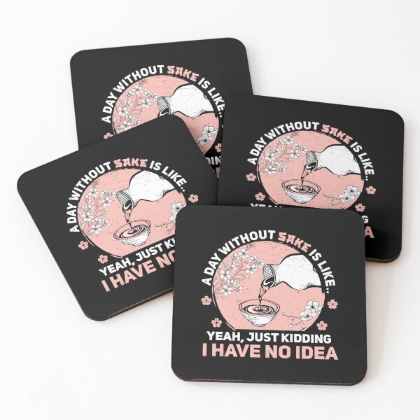 Item preview, Japanese Sake A Day Without Sake Funny Rice Wine designed and sold by StrongShirts.