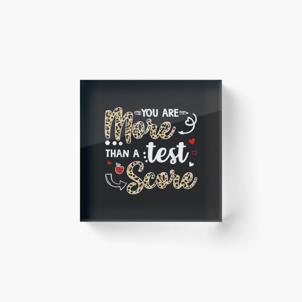 Item preview, Leopard You Are More Than A Test Score Teacher Test Day designed and sold by Nena12312.