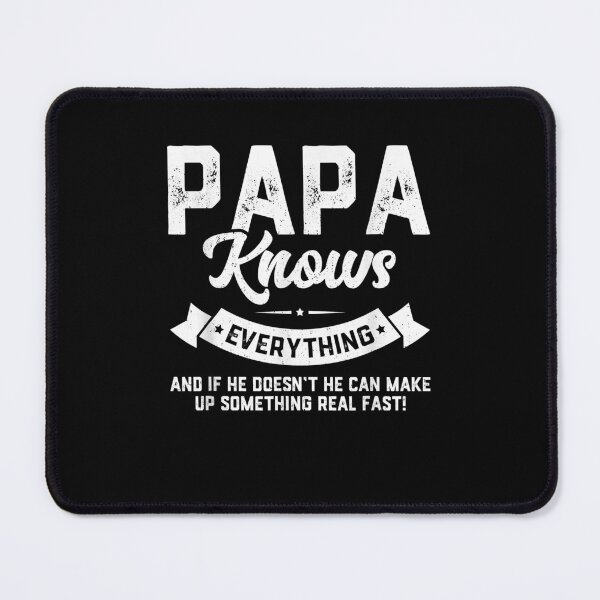 Item preview, Mens Papa Knows Everything Shirt 60th Gift Funny Father's Day T-Shirt designed and sold by daoduytu.