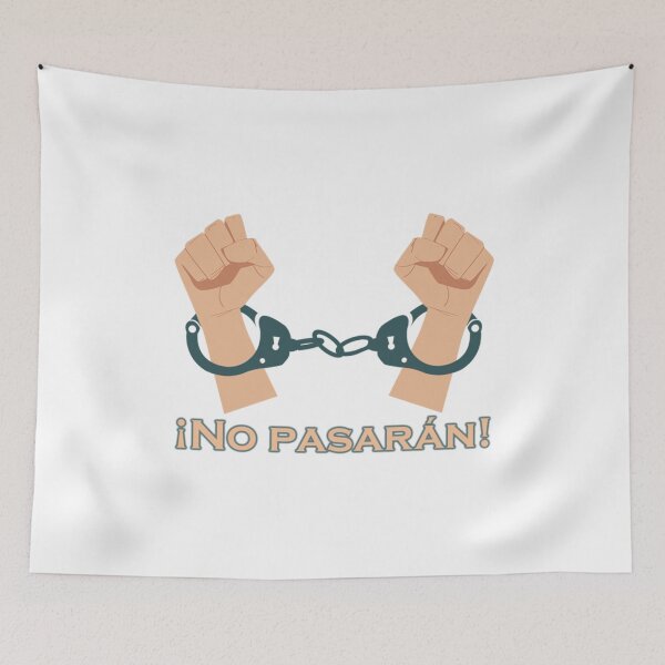 Item preview, Handcuff ¡No pasarán!    designed and sold by AngelchicStore.