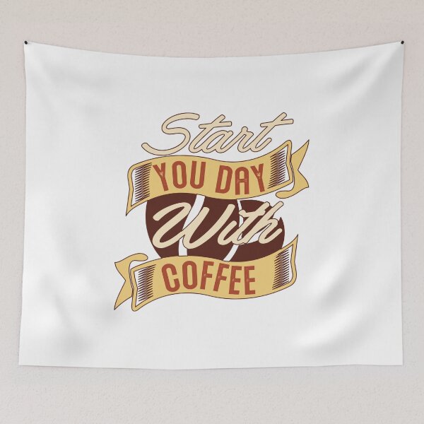 Item preview, Start With Coffee designed and sold by Milkygmail.