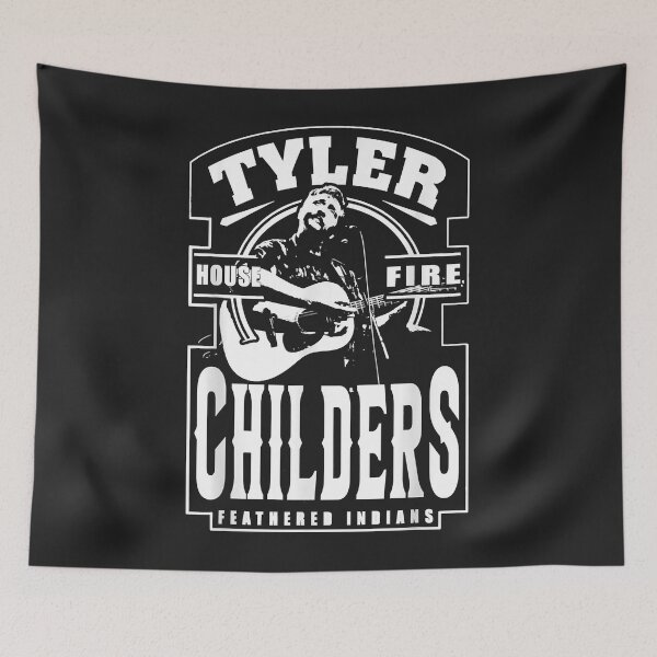 Item preview, White and Black Tyler Childers Classic Feathered Indians Classic designed and sold by marcipattysk1i.