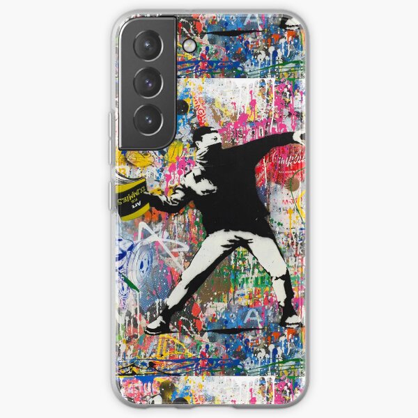Book Thrower Pop Art Graffiti Mashup Banksy Samsung Galaxy Soft Case