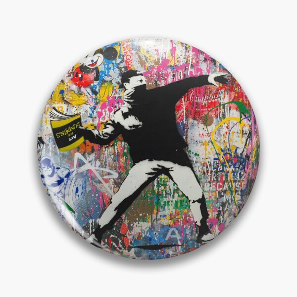 Item preview, Book Thrower Pop Art Graffiti Mashup Banksy designed and sold by WE-ARE-BANKSY.