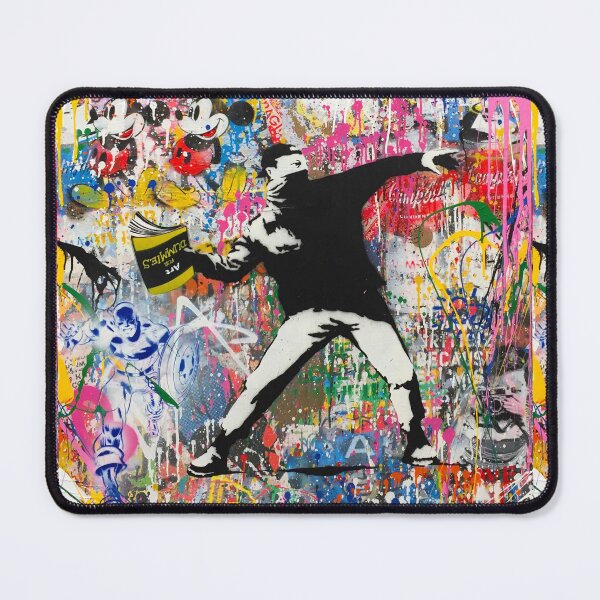 Item preview, Book Thrower Pop Art Graffiti Mashup Banksy designed and sold by WE-ARE-BANKSY.