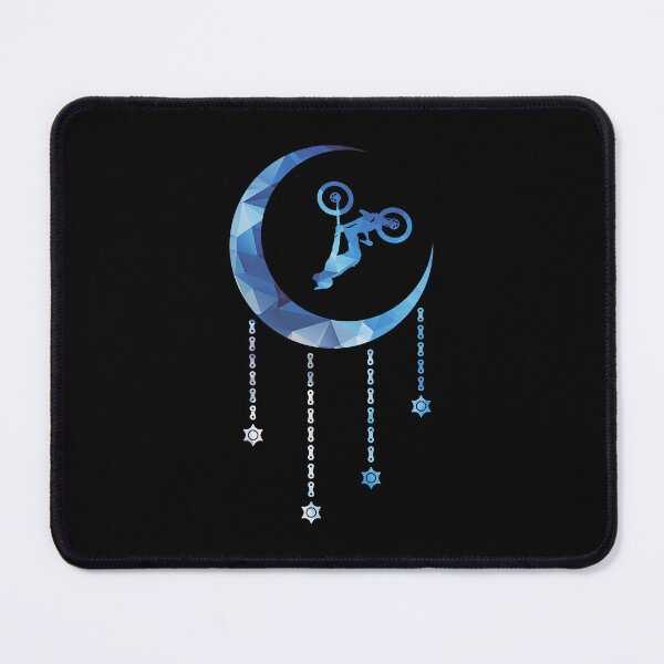 Item preview, MTB Moon Backflip in Blue Stained Glass designed and sold by artOfCal013.