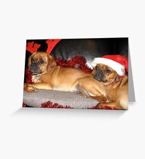 A Merry Pugalier Christmas Greeting Card