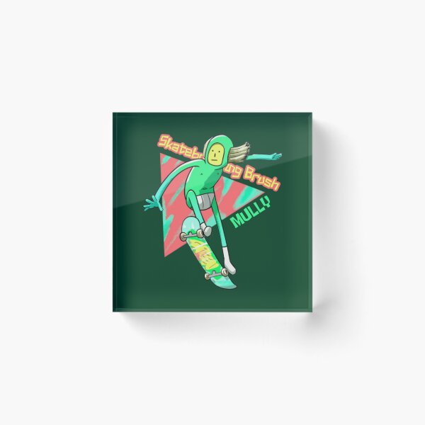 Aperçu de l'œuvre Mully Skateboarding Brosse Fan art créée et vendue par GoodAtInternett.