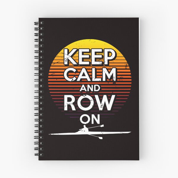 Item preview, Keep Calm Row On Equipo de remo Tripulación Remando Sculling Piragüismo designed and sold by TomGiantDesigns.