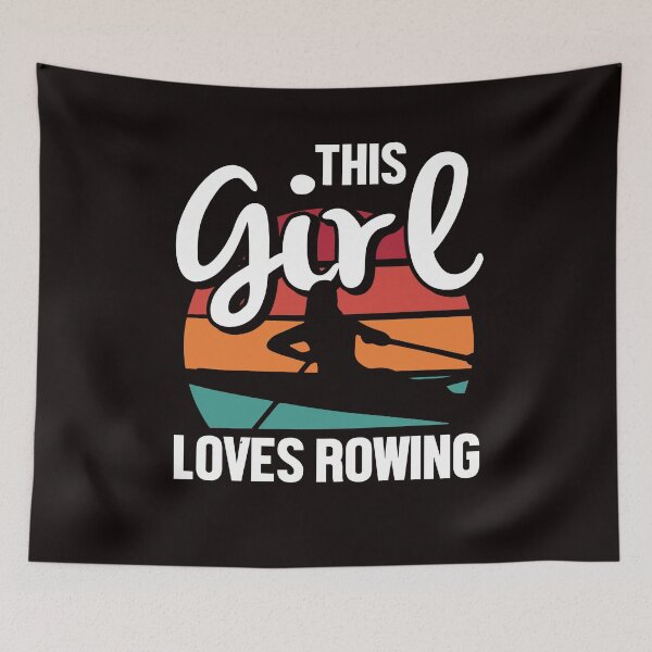 Item preview, Girl Loves Rowing Team Crew Sculling Paddling Water Sports designed and sold by TomGiantDesigns.