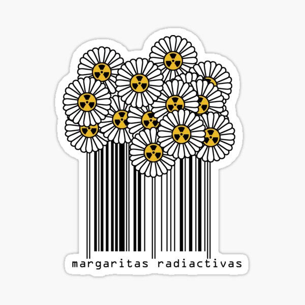 Radioactive Daisies Sticker
