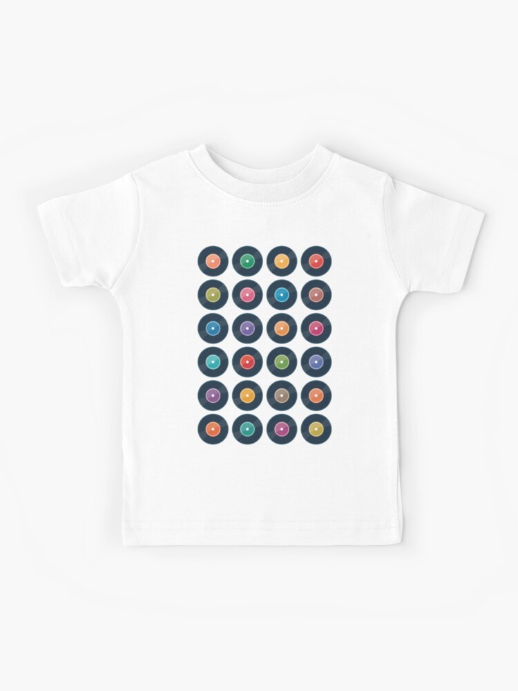 Vinyl Record Collection Kids T-Shirt for Sale by daisy-beatrice