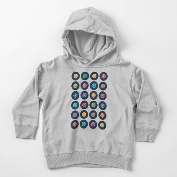 Vinyl Record Collection Toddler Pullover Hoodie