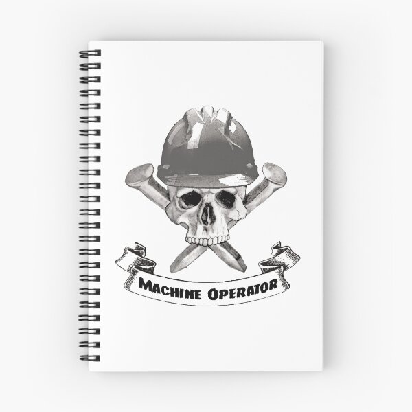 Item preview, Machine Operator Skull and Spike Crossbones designed and sold by ConductorJess.