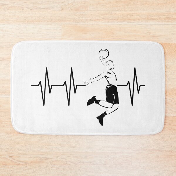 Item preview, Heartbeat Pulse Slam Dunk Basketball Symbol - heartbeat basketball team designed and sold by AndreMi.