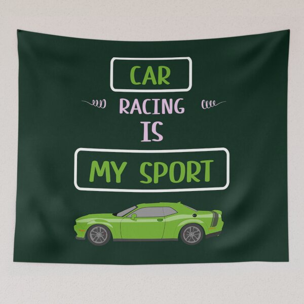 Item preview, car racing is my sport     designed and sold by IThinkSewDesign.