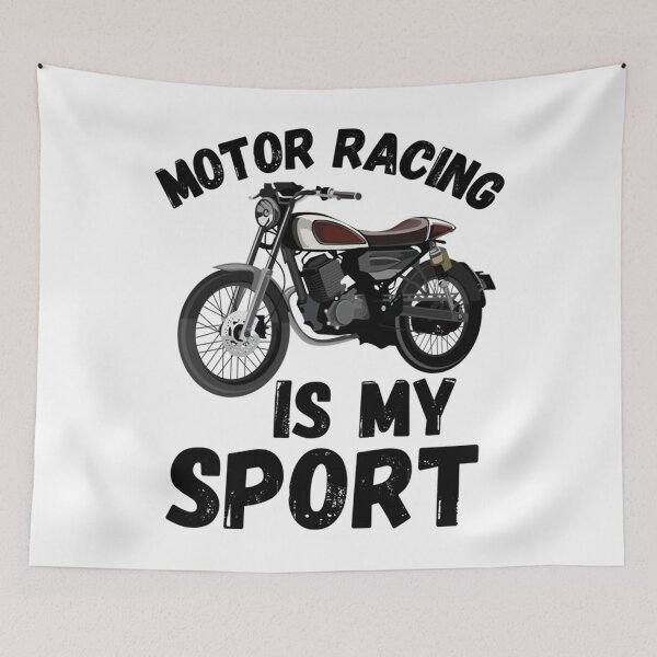 Item preview, Motor Racing Is My Sport                       designed and sold by IThinkSewDesign.