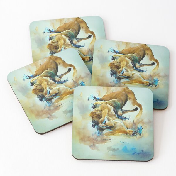 Item preview, pelea de leones designed and sold by kharamoot.