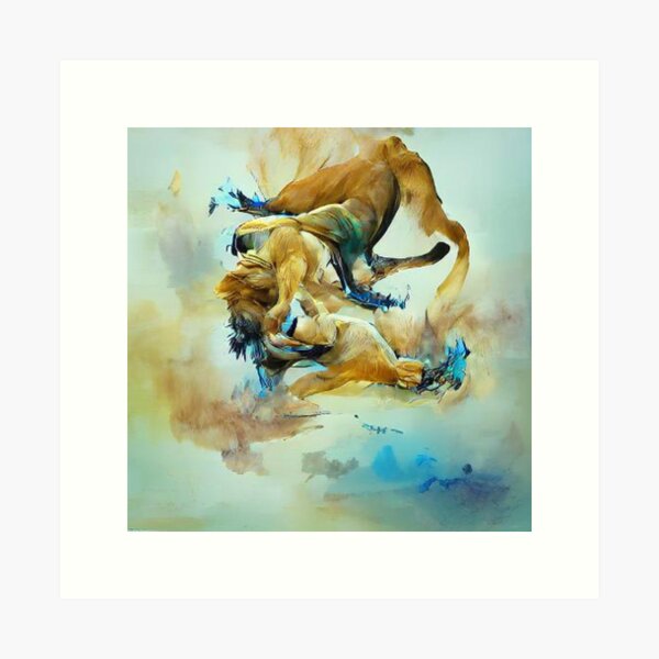 Decoración: Pelea De Leones | Redbubble