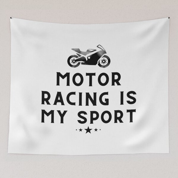 Item preview, Motor Racing Is My Sport               designed and sold by IThinkSewDesign.