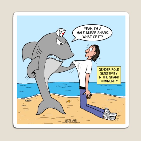 Male Nurse Shark Magnet