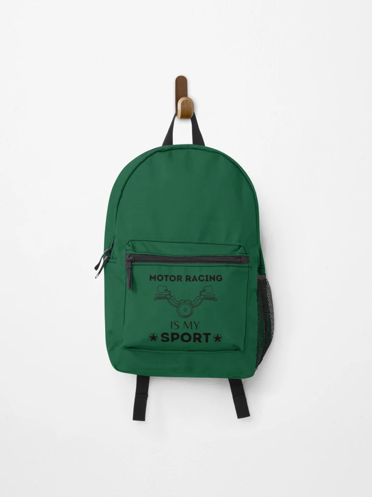 Thumbnail 1 of 3, Backpack, Motor Racing Is My Sport designed and sold by IThinkSewDesign.