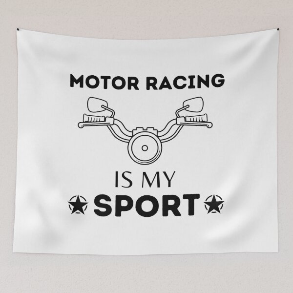 Item preview, Motor Racing Is My Sport              designed and sold by IThinkSewDesign.