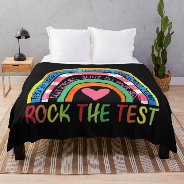 Item preview, Test Day Rock The Test Teacher Testing Day Rainbow Teacher designed and sold by Nena12312.