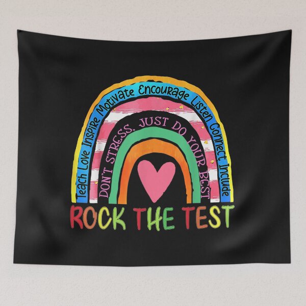 Item preview, Test Day Rock The Test Teacher Testing Day Rainbow Teacher designed and sold by Nena12312.