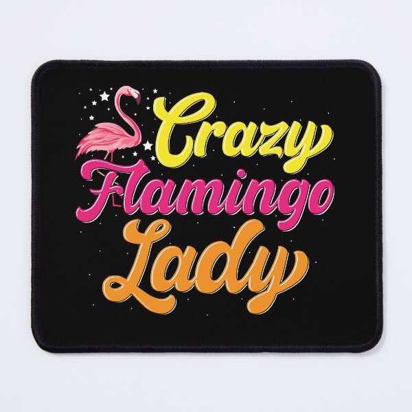 Item preview, Crazy Flamingo Lady designed and sold by WildChildViolet.