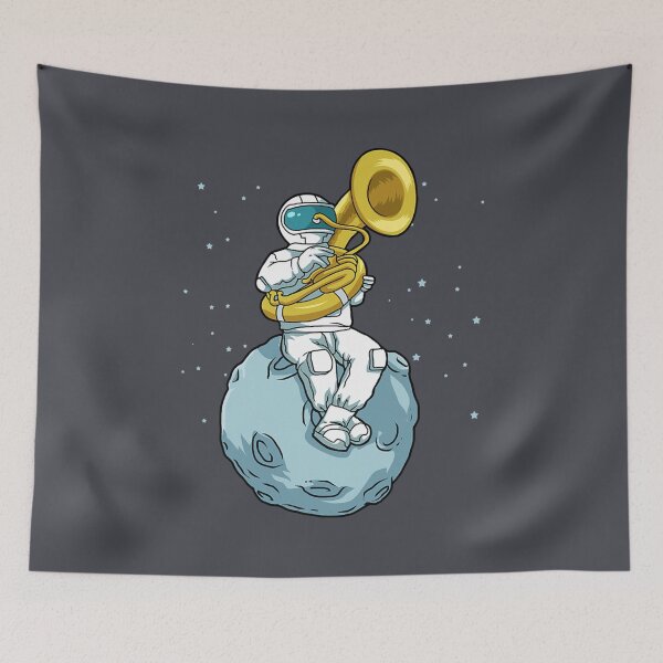 Artikelvorschau, Sousaphon Marching Band Lustiger Astronaut Tuba-Spieler entworfen und verkauft von ToiAnhYT.