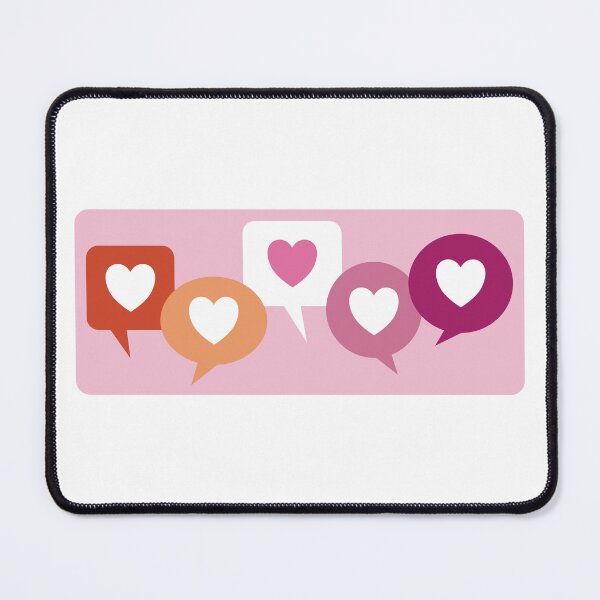Item preview, Lesbian Love Heart Speech Bubbles designed and sold by iscaStudioArt.