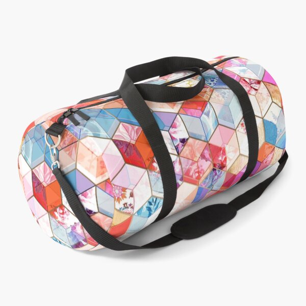 Item preview, Coral, Cream and Cobalt Kaleidoscope Cubes designed and sold by micklyn.