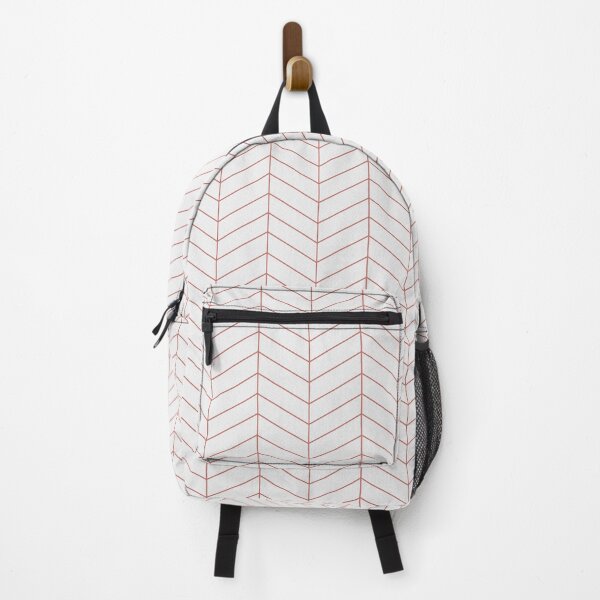 Item preview, Herringbone - Coral Clay + White designed and sold by NolkDesign.