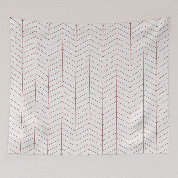 Item preview, Herringbone -  Coral Clay + White designed and sold by NolkDesign.
