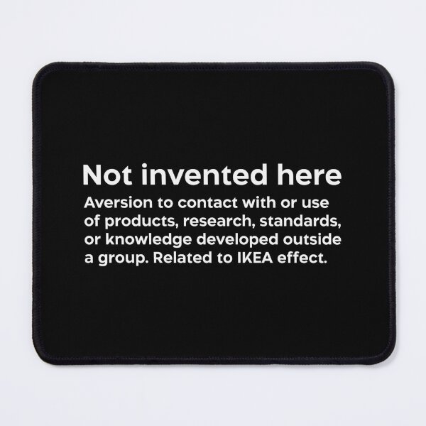 Item preview, Not invented here white designed and sold by EdimQuotes.