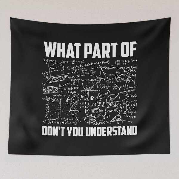 Item preview, What Part Of Don't You Understand  Funny Math Teacher Gift designed and sold by Nena12312.