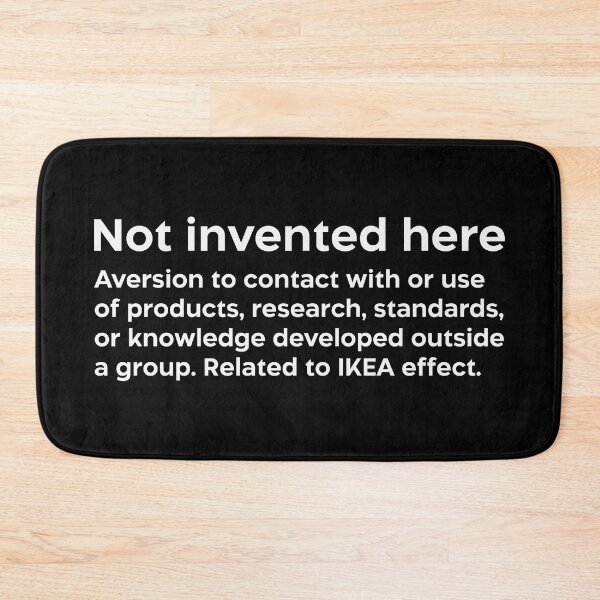 Item preview, Not invented here white designed and sold by EdimQuotes.