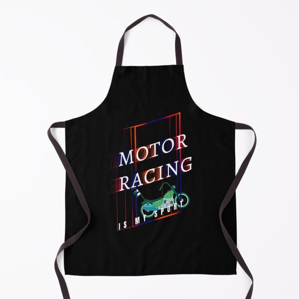 Item preview, Motor Racing Is My Sport Green Motorcycle designed and sold by IThinkSewDesign.