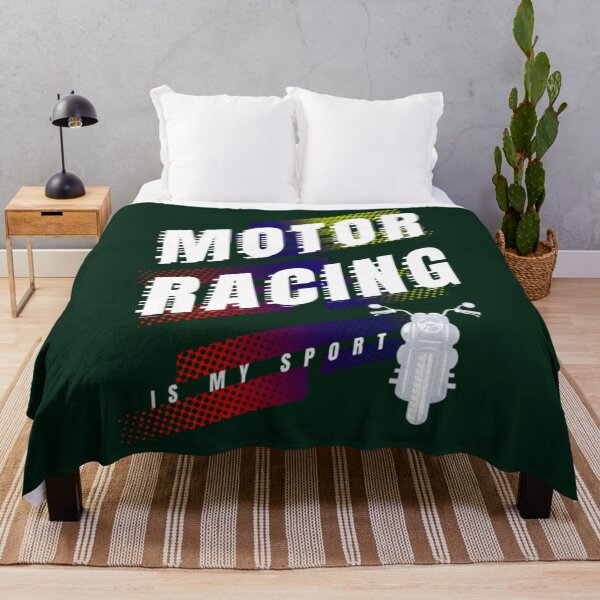 Item preview, Motor Racing Is My Sport Moving Fast designed and sold by IThinkSewDesign.