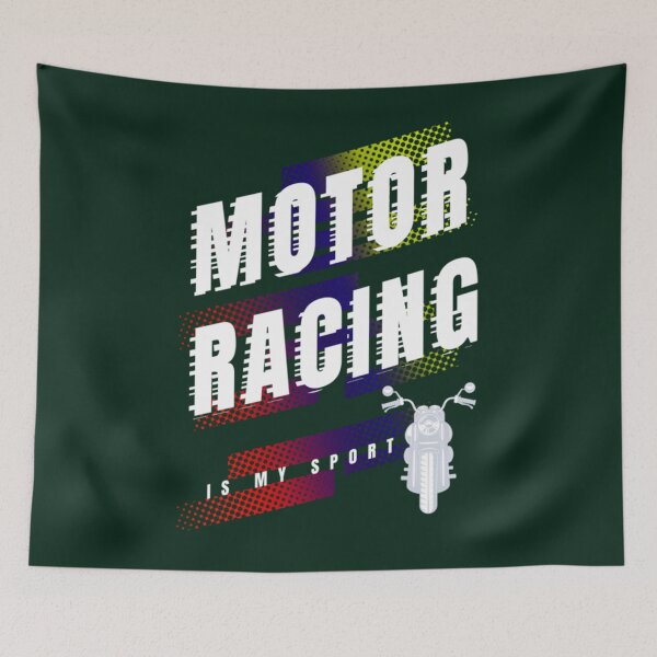 Item preview, Motor Racing Is My Sport Moving Fast   designed and sold by IThinkSewDesign.