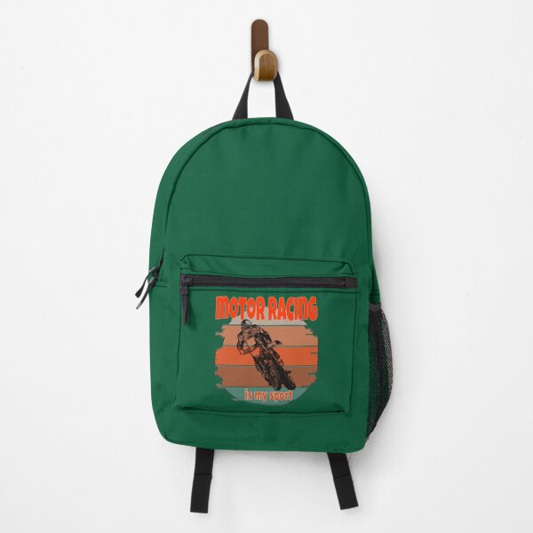 Item preview, Motor Racing Is My Sport Orange Retro    designed and sold by IThinkSewDesign.