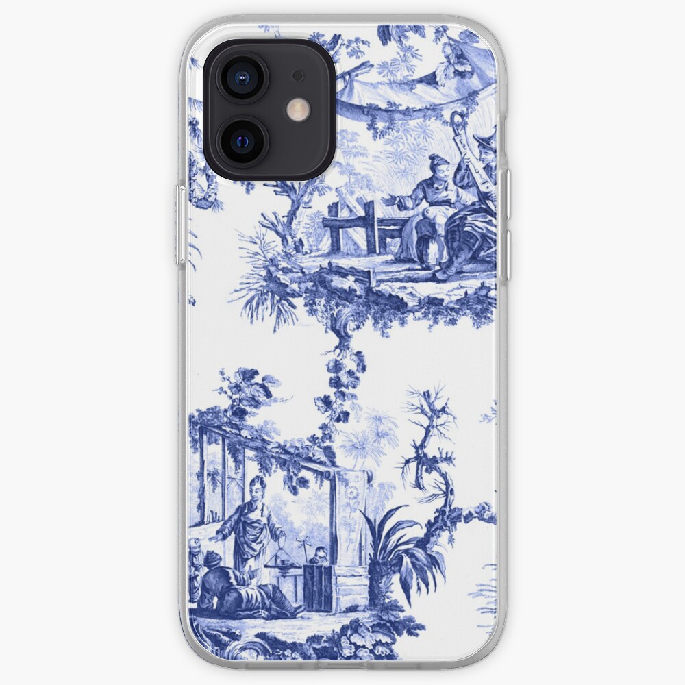 Blue Chinoiserie Toile iPhone Case & Cover