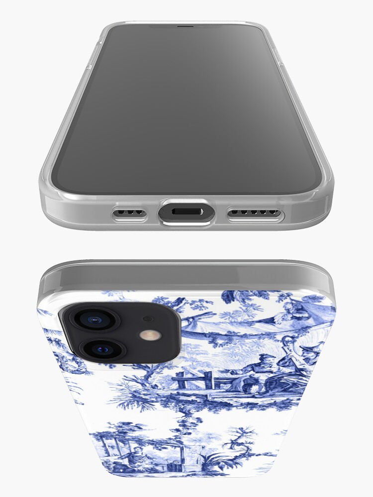 Alternate view of Blue Chinoiserie Toile iPhone Case & Cover