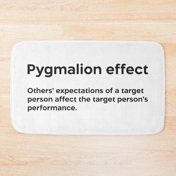 Item preview, Pygmalion effect black designed and sold by EdimQuotes.