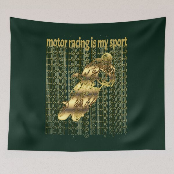 Item preview, Motor Racing Is My Sport Yellow Style   designed and sold by IThinkSewDesign.